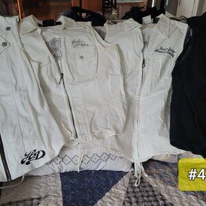 WOMENS HARLEY DAVIDSON SLEEVELESS SHIRT SIZE MEDIUM